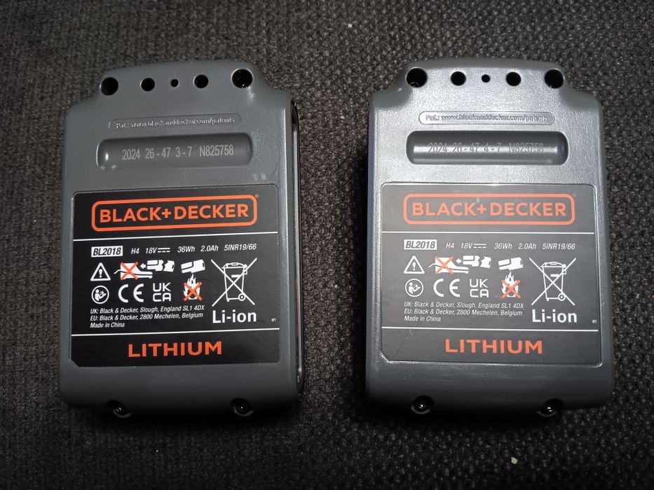 2 baterias black+decker