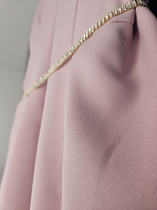 Sukienka pudrowy róż rozm.40/42