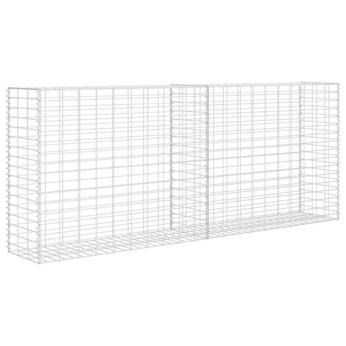 Cesto gabião 85x30x200 cm aço galvanizado