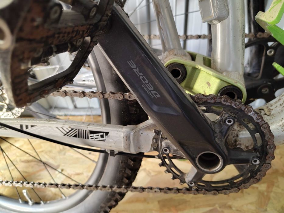 Bicicleta BTT Full Suspension Corratec Inside Link — Transmissão Shimano Deore — Bom Estado