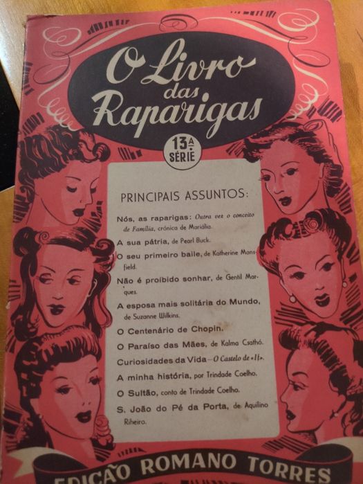 O Livro das Raparigas 13' série Edições Romano Torres