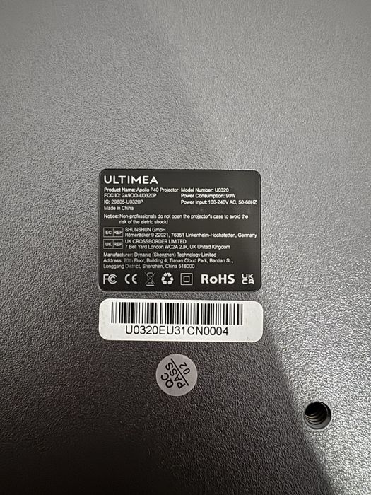 Projetor Ultimea Apollo P40