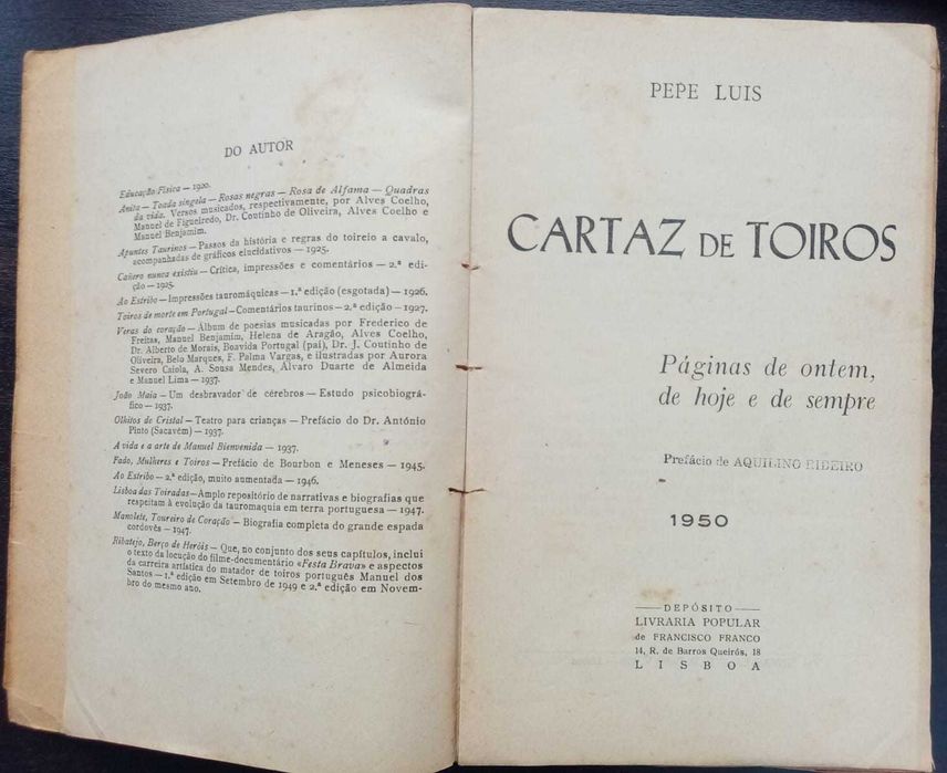 livro: Pepe Luiz “Cartaz de toiros”