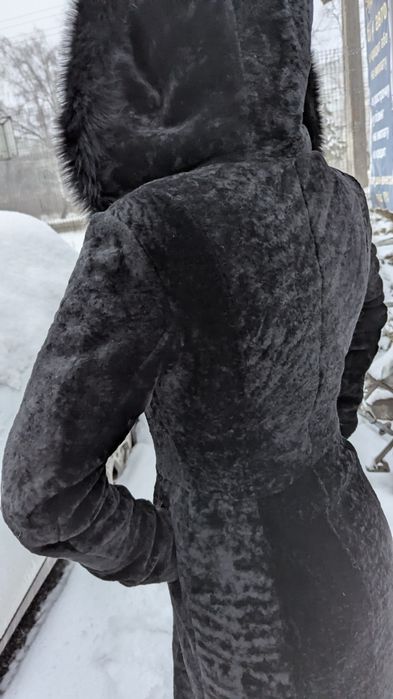 Натуральна шуба з овчини (астраган)