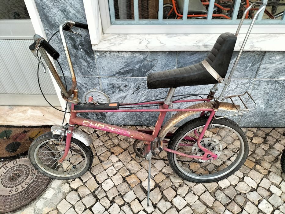 Bicicleta chopper Raleigh pink