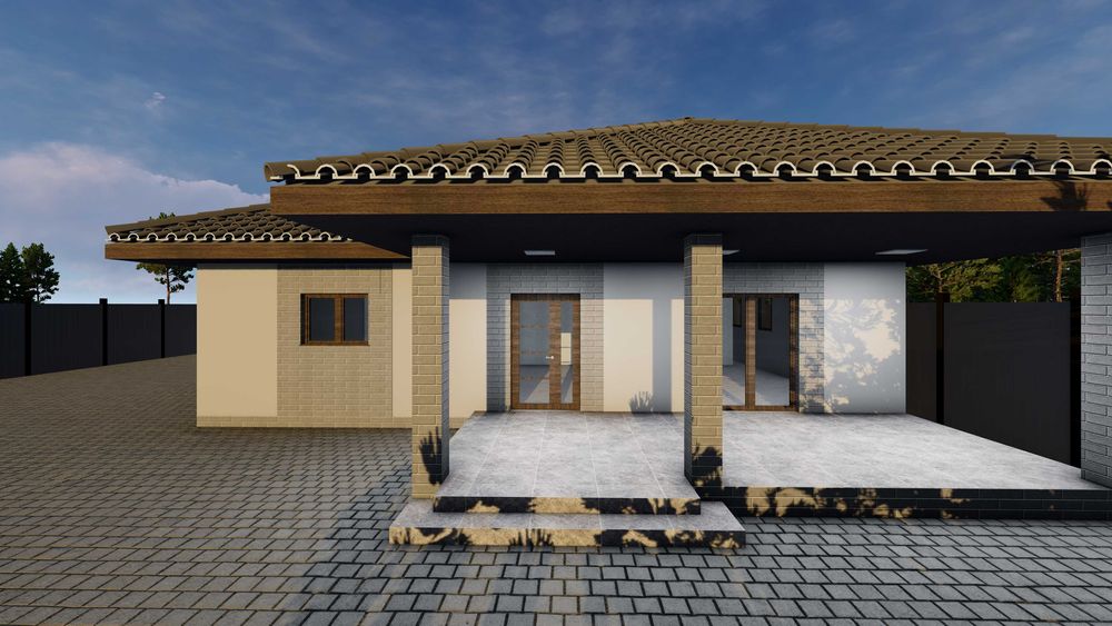 Проекти будинків, плани, креслення, екстерєри швидко, Archicad, Lumion