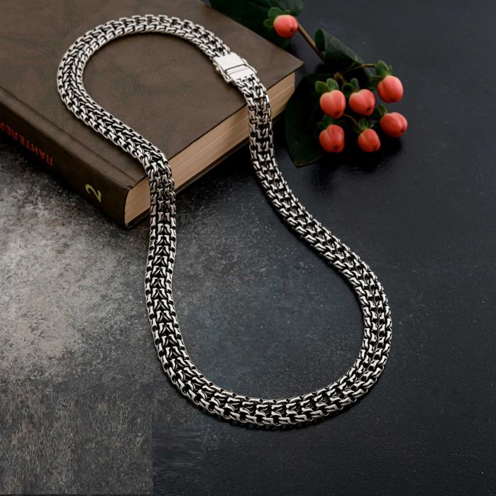 Срібний ланцюжок 120г "Козацький" чоловічий мужская серебряная цепочка