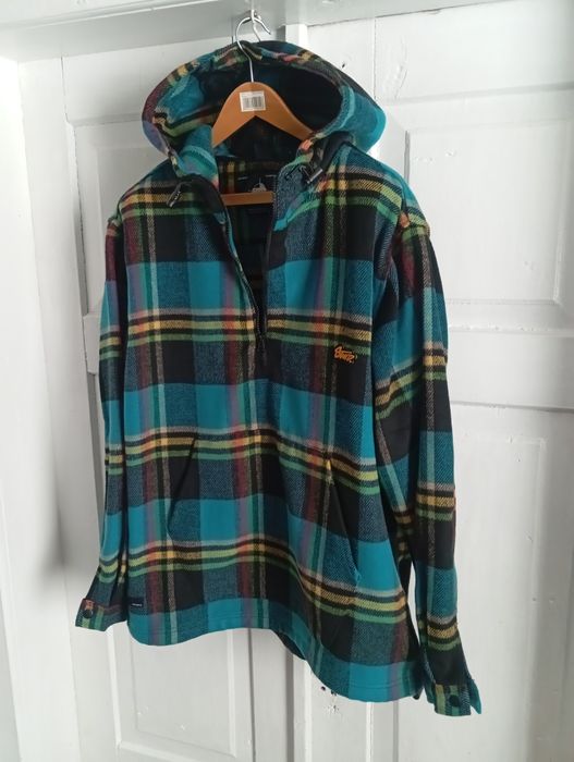 bluza z kapturem w kratę marki Pull&Bear z linii STWD r. XL