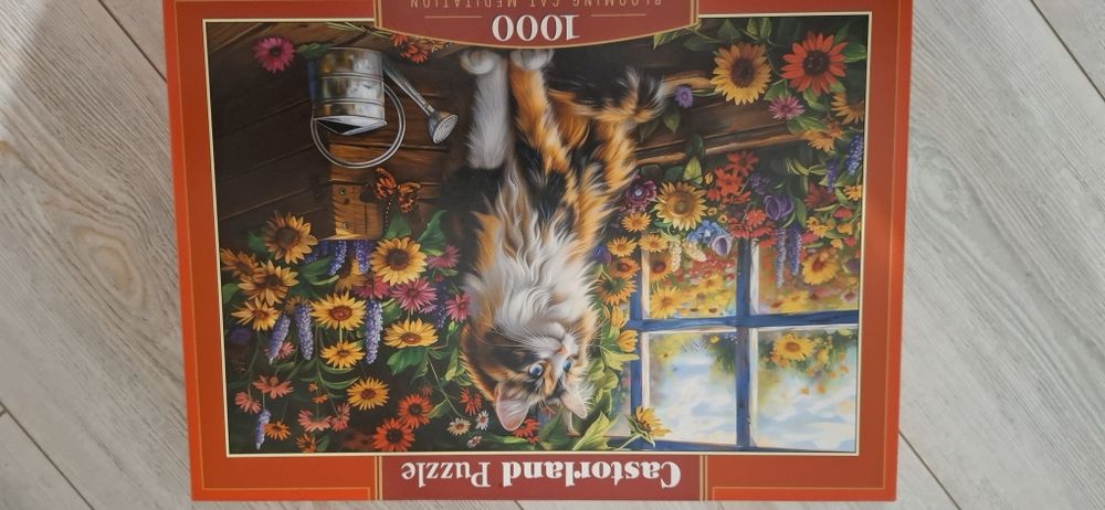 Puzzle Blooming Cat Meditation