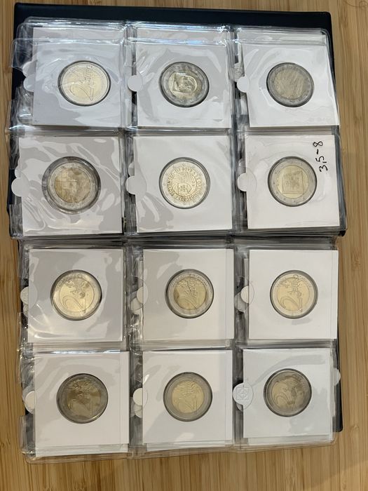 Coleçao Moedas 2 Euros comemorativas - numismática