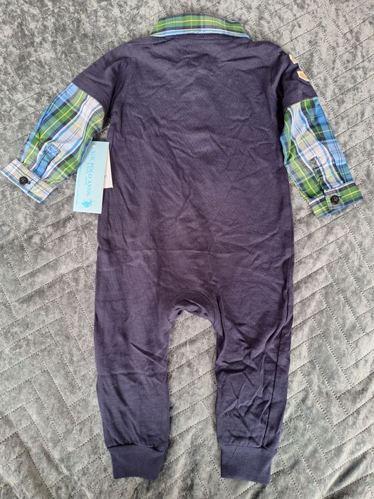 Nowy elegancki pajacyk U.S. Polo Assn. rozm. 6-9m
