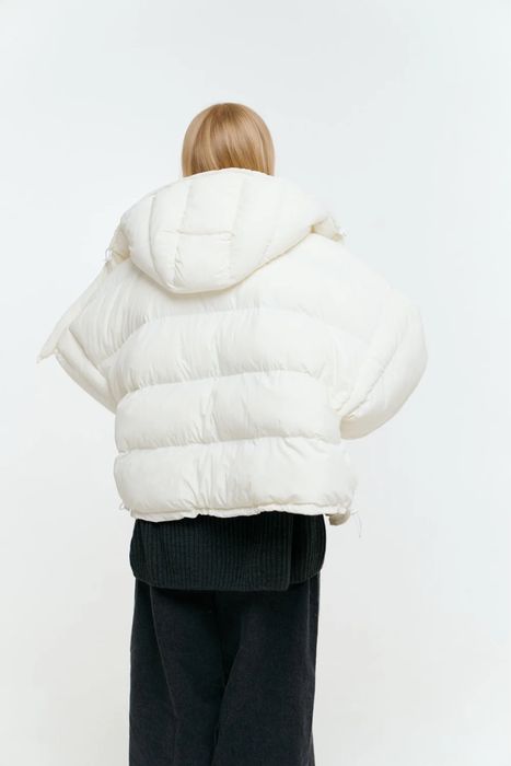 Пуховик Skripka "Fluff" mini молочний М/L новий з біркою