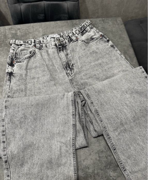 Жіночі джинси BAGGY сірі з фіксаторами IT'S BASIC