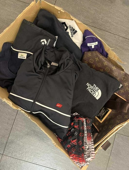 Box mix  odzieży markowej używanej na kg
