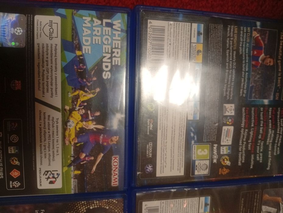 Kolekcja PES 2015 PS4 PS5 PES 2016 PES 2017 PES 2018 PES 2019 PES 2020