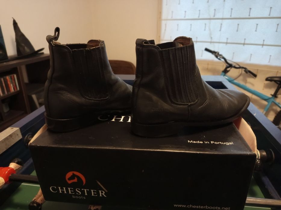 Botas equitação pele