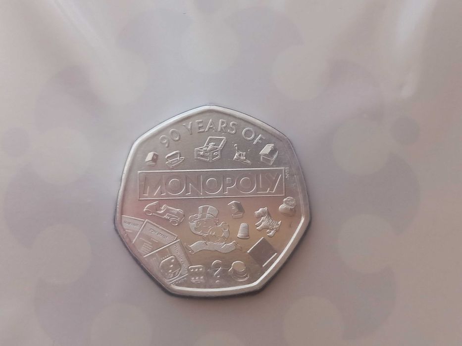 Moeda 50 Pence "Monopólio" 2025