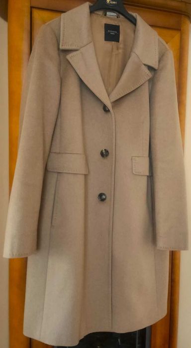 płaszcz Max Mara 38 kaszmir kaszmirowy