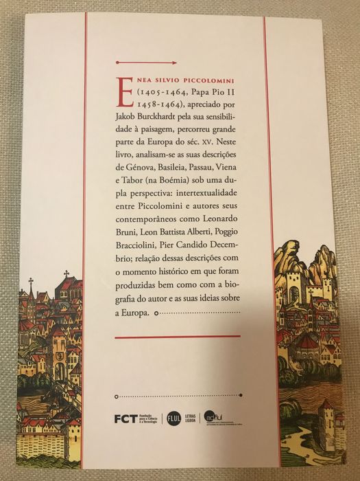 Livro cidades europeias nas cartas de Enea Silvio Piccolomini