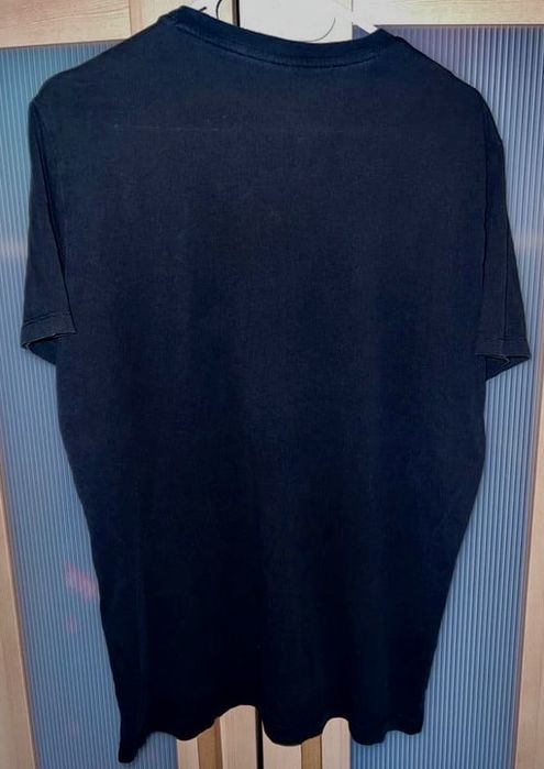 AX t-shirt czarna koszulka cyrkonie bluzka Armani M