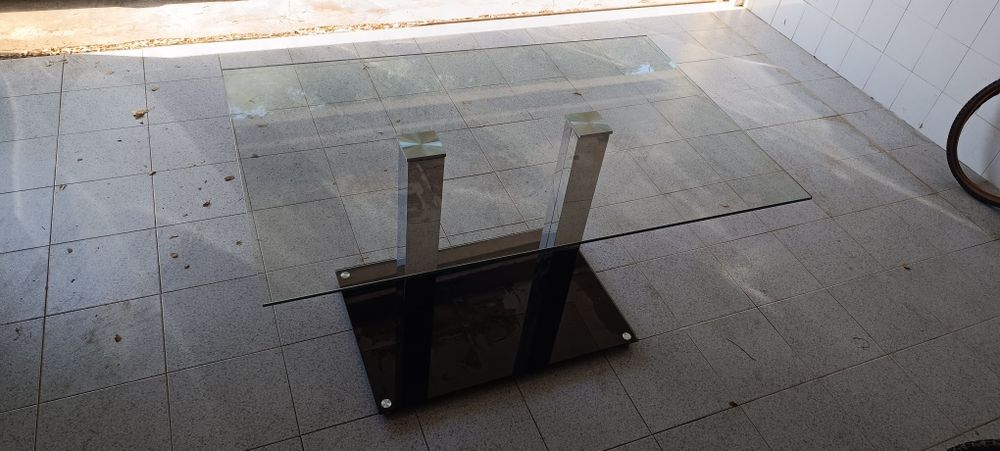 Mesa de vidro sala