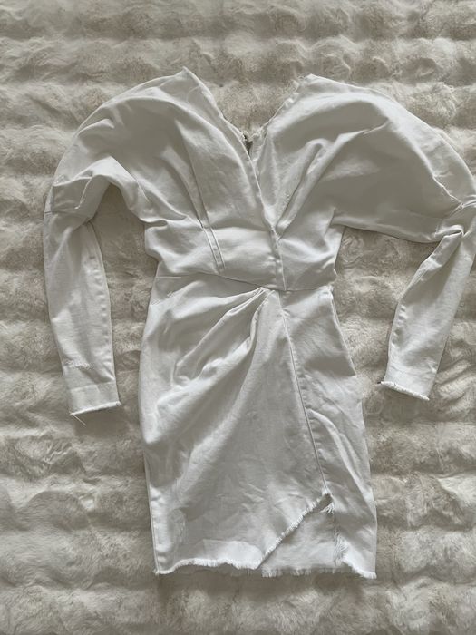 Śmietankowa sukienka Lou cher xs swieta andrzejki sylwester