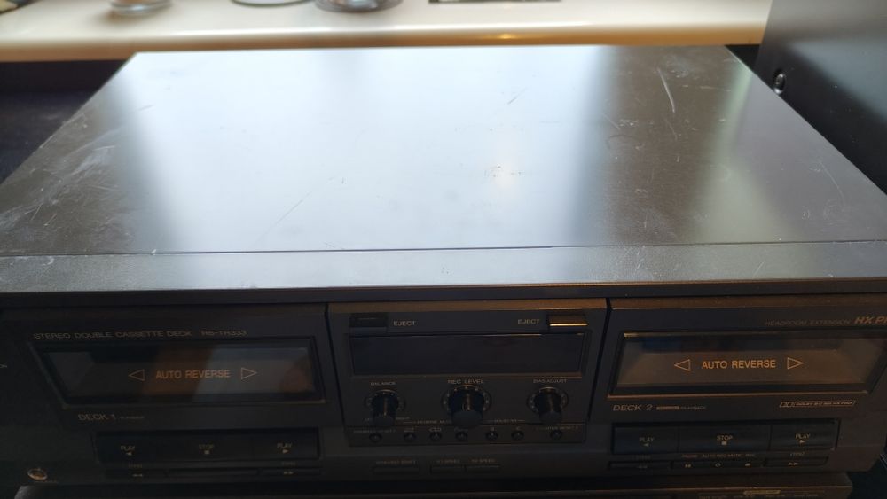 Magnetofon dwukasetowy / deck iTechnics RS TR333 , sprawny ,  zadbany