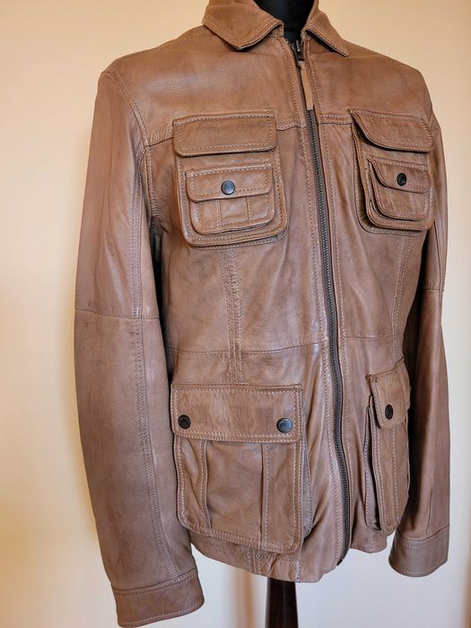 Wyjątkowa skórzana kurtka jacket, ramoneska od PEPE JEANS LONDON