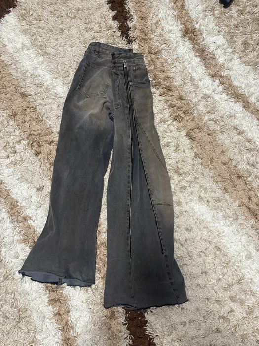 Zara Flared Zip Jeans  | Клёш джинсы зара