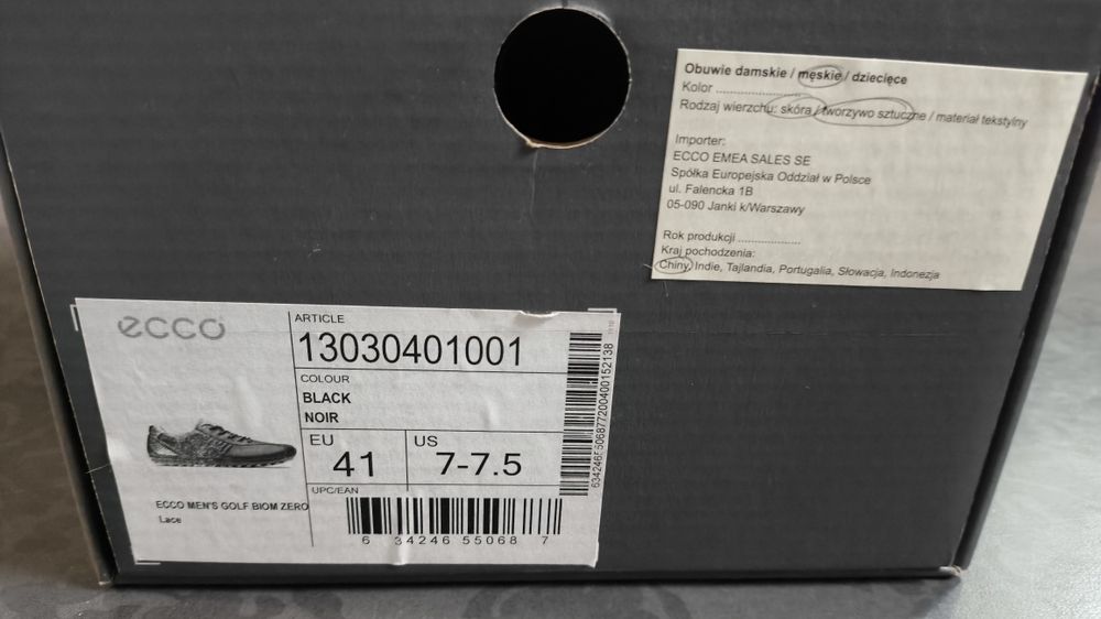 Buty do golfa Ecco rozmiar 41