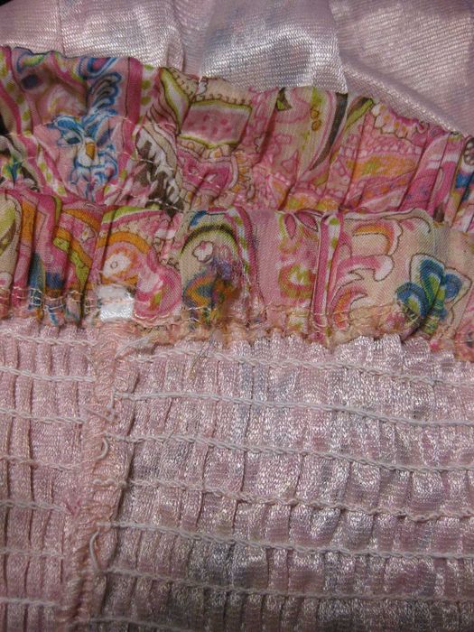 довгий шифоновий рожевий легкий летючий сарафан М Pussycat