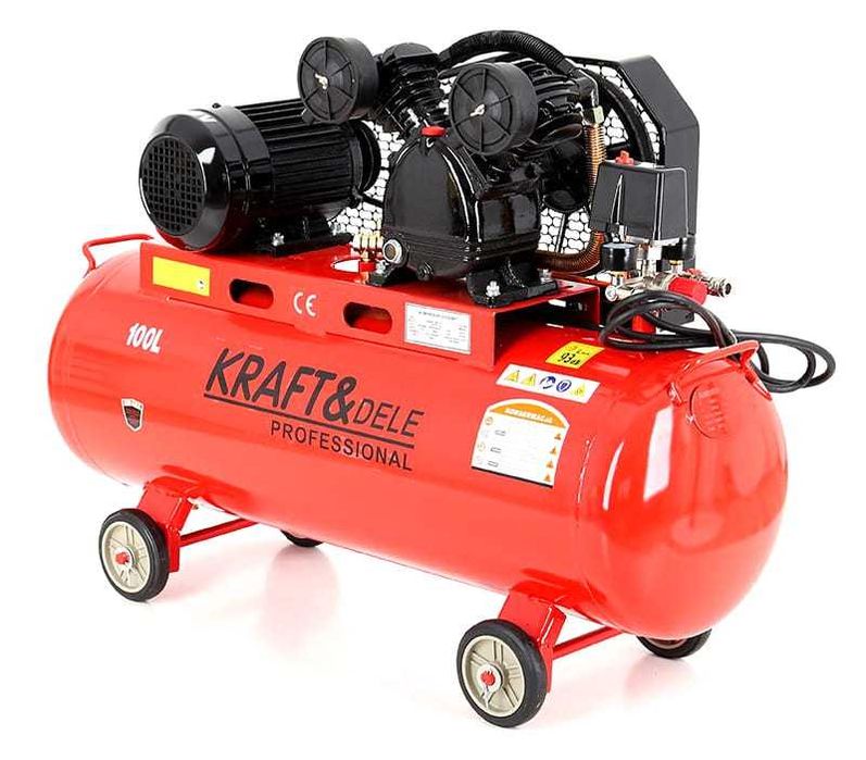 KRAFT&DELE Kompresor Olejowy Sprężarka 100l 400v 4,6km KD404