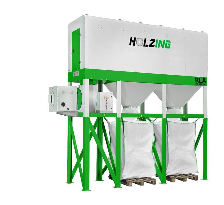 Przemysłowy odciąg trocin z workiem typu big bag Holzing RLA BIG BAG TWO 11 300m3/h