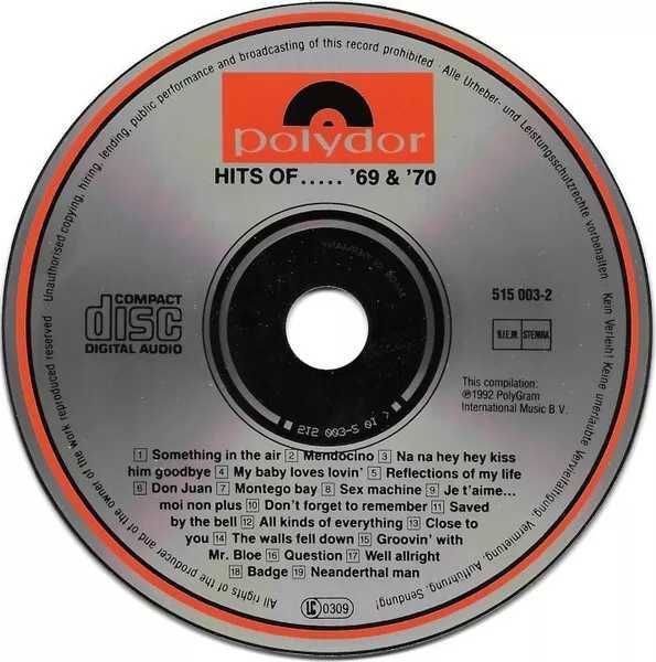 Various Hits Of...69 + 70 - CD - near MINT