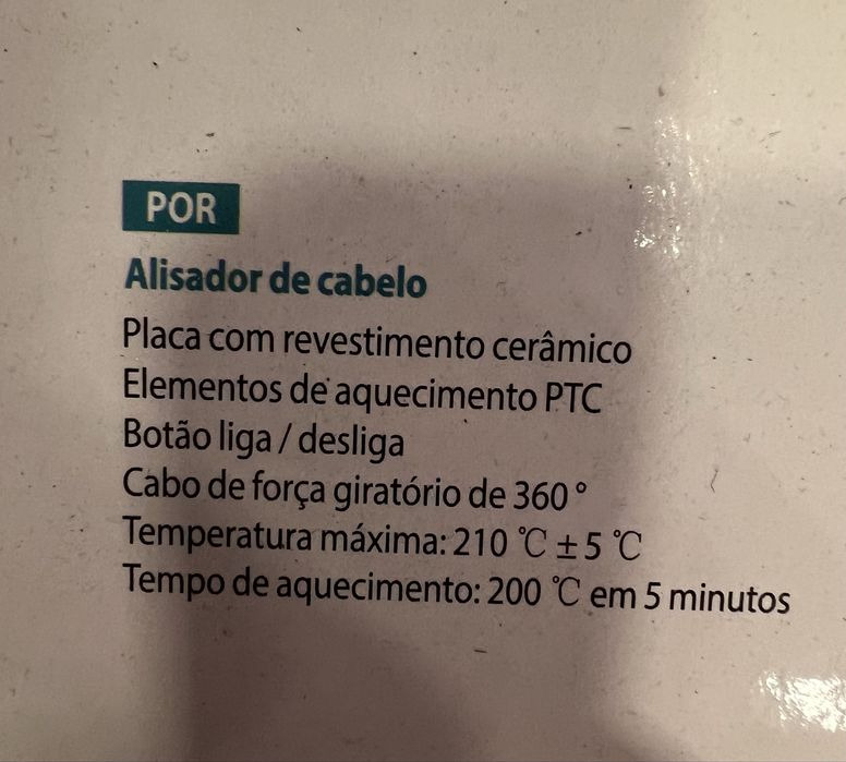 Placa alisadora de cabelo super prática NOVA