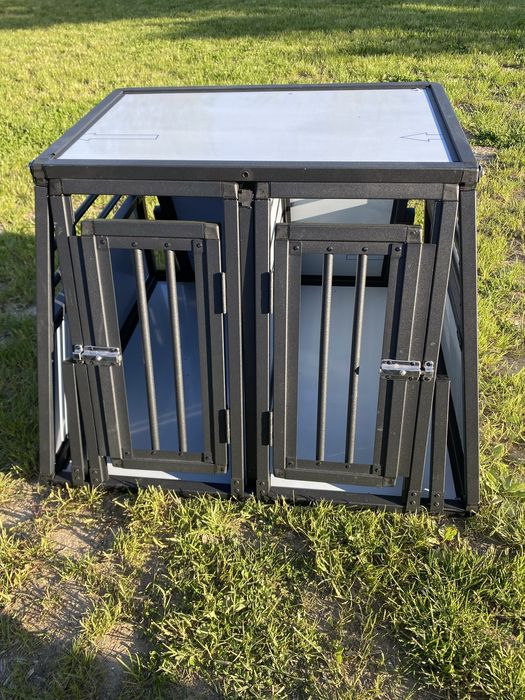 Aluminiowy Transporter dla Psa Relaxdays – Bezpieczna Podróż Twojego Pupila