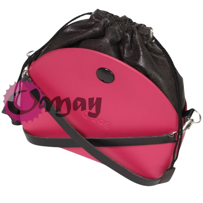 Czarny organizer do OBAG MOON LIGHT worek nakrapiany 2 kieszenie OMAY