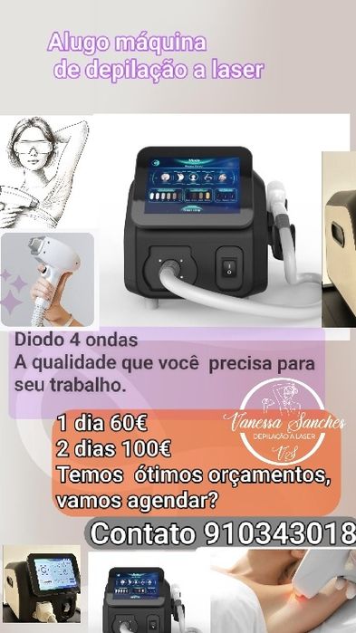 Alugo maquina de depilação a laser