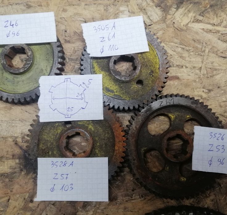 Koła zmianowe zębate tokarki frezarki