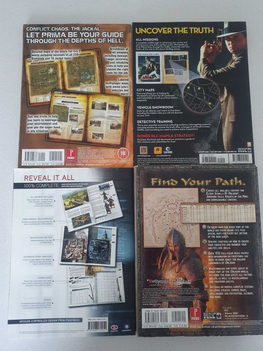Guias Jogos Strategy Guides Far Cry 2 Oblivian LA Noir Assassins Creed
