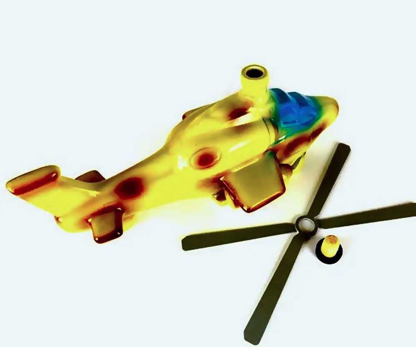 Бутылка-сувенир из серии военный вертолет