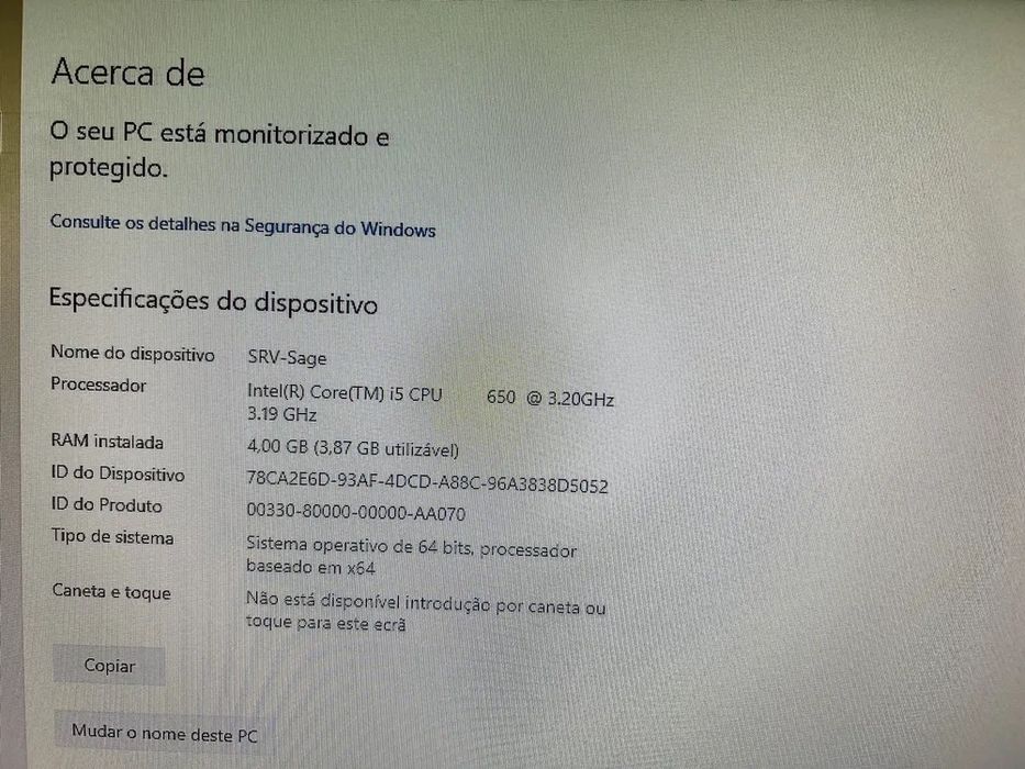 Torre i5 + Monitor + Teclado + Rato + Colunas