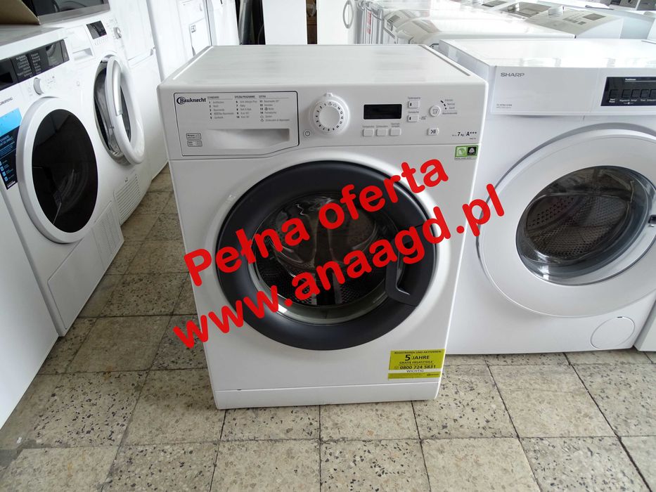 Pralka BAUKNECHT-Whirlpool A+++ 7 kg GWARANCJA Duży Wybór Sprzętu AGD