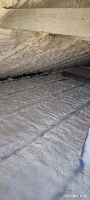 ППУ Утеплення Пінополіуретаном Мансард Дах Склад Ангар Піною Перекритя