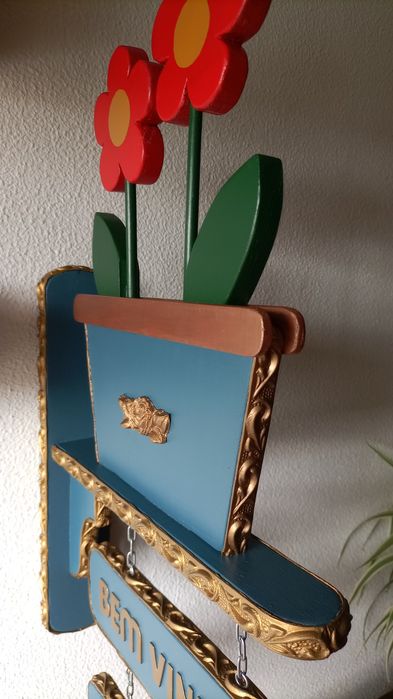 Decoração de parede placa de boas vindas