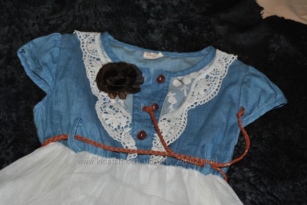 Нарядное платьице на девочку 3-4 лет рост около 90 см Подарок
220₴