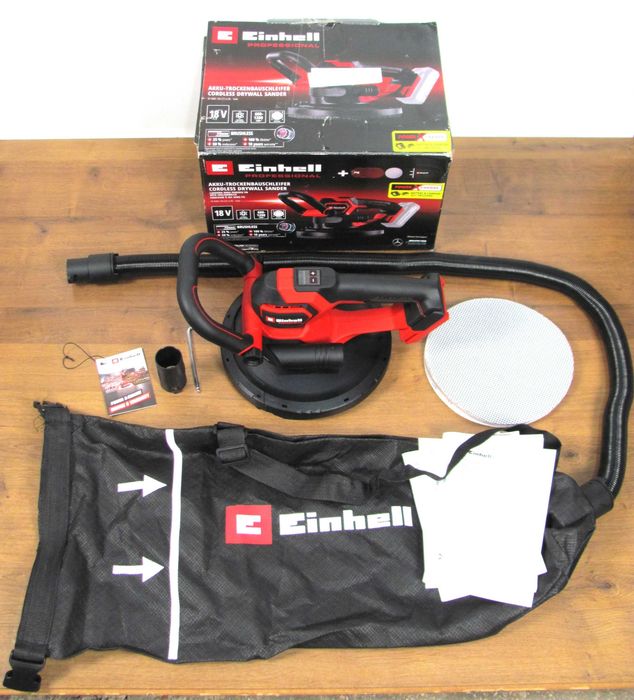 Шліфмашина для стін серії Professional безщіткова Einhell TP-DWS 18/225 Li BL професійна та Шліфмашина дельтавидна Einhell TE-OS 18/150 Li з Німеччини
