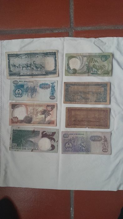 notas de escudos de Angola