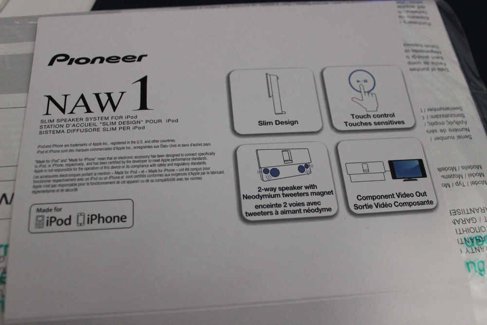 Coluna de Som Pioneer NAW 1 Stereo Sound Dock