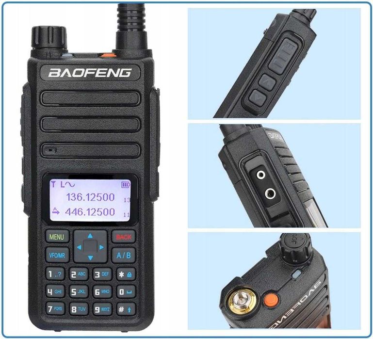 Военная Рация Baofeng BF-H6 10 Вт, тактическая рация VHF и UHF